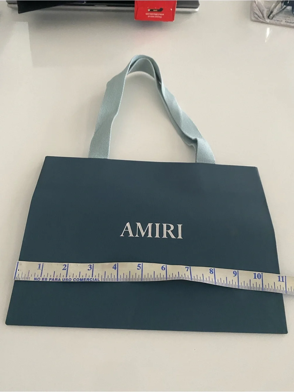 AMIRI Navy Blue & Light Blue Branded Gift Bag